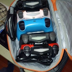 Sony Console Controllers - Black, Pink, Blue, Red